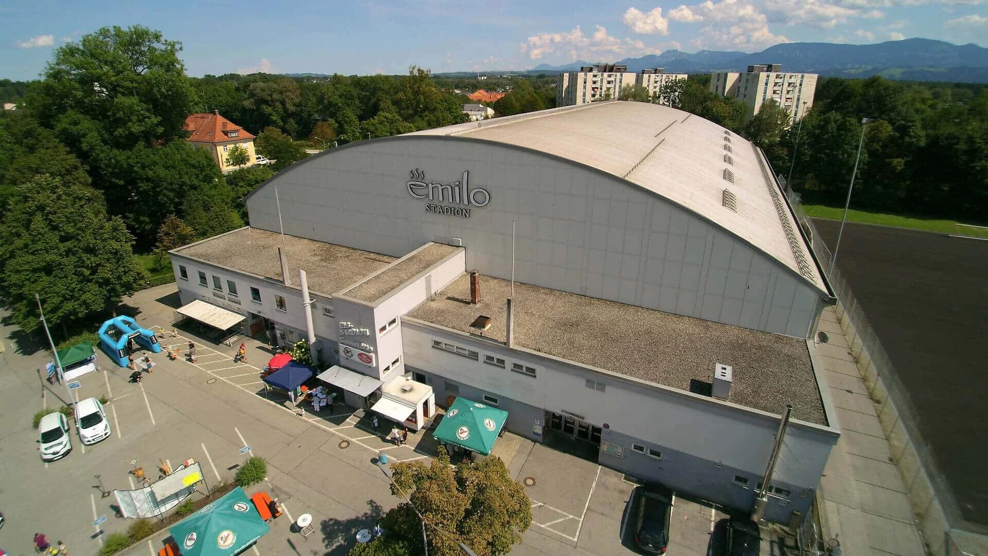 Umbaumaßnahmen am emilo-Stadion Rosenheim
