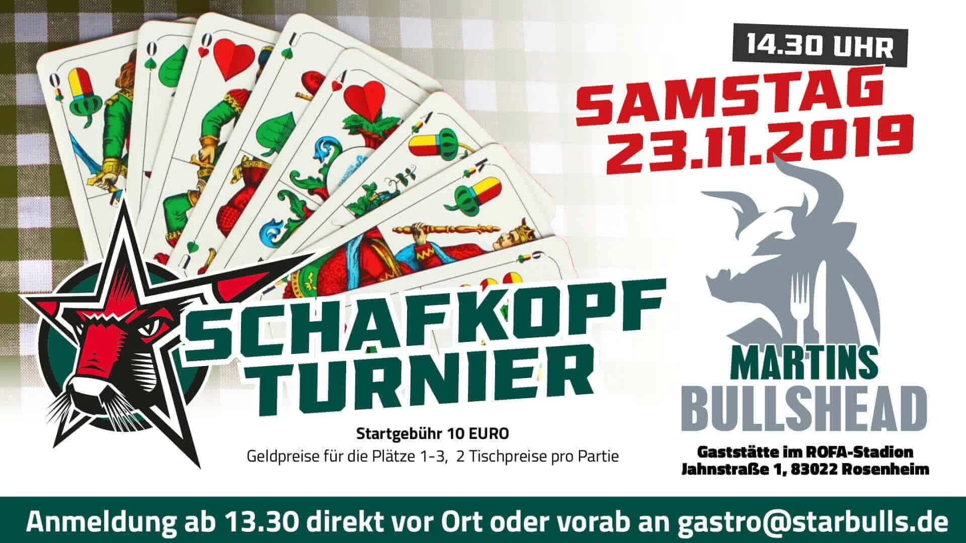 Schafkopfturnier in „Martins Bullshead“