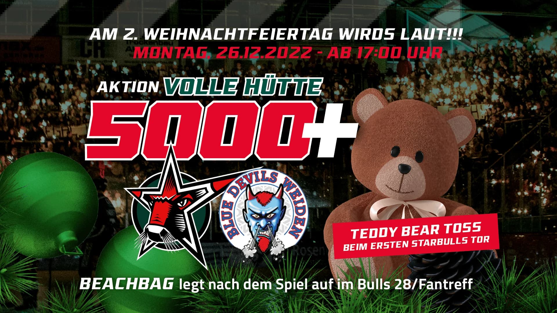 Aktion „Volle Hütte“ am 26.12.2022