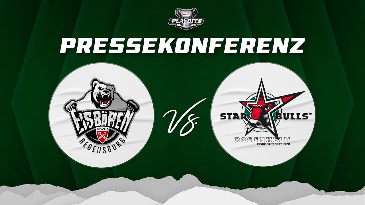 Eisbären Regensburg vs. Starbulls Rosenheim - Pressekonferenz