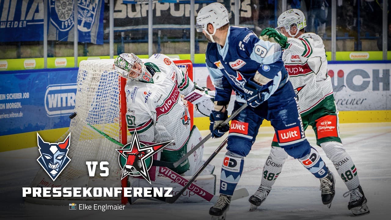 Blue Devils Weiden vs Starbulls Rosenheim - Pressekonferenz