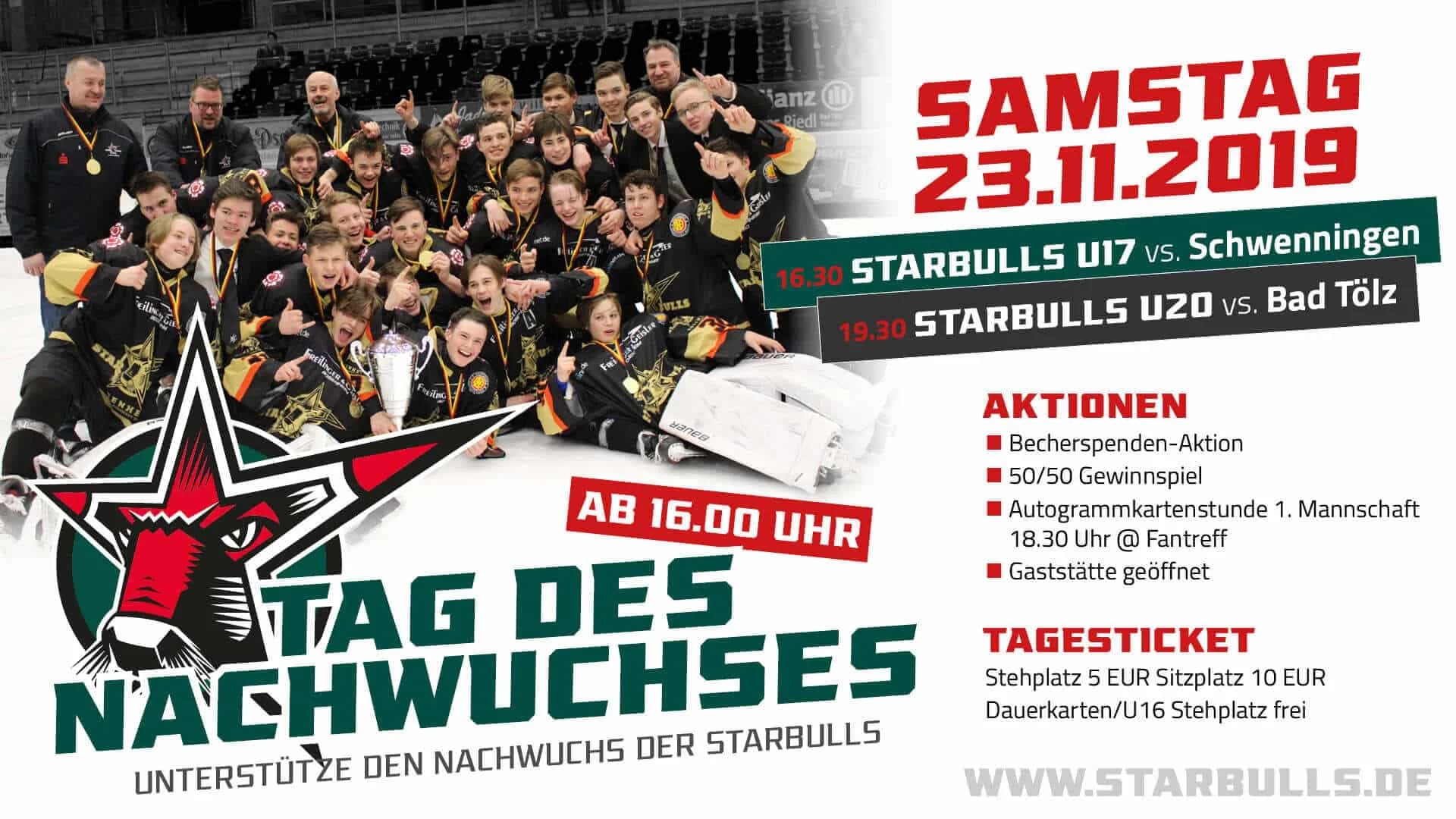 Starbulls feiern „Tag des Nachwuchses“