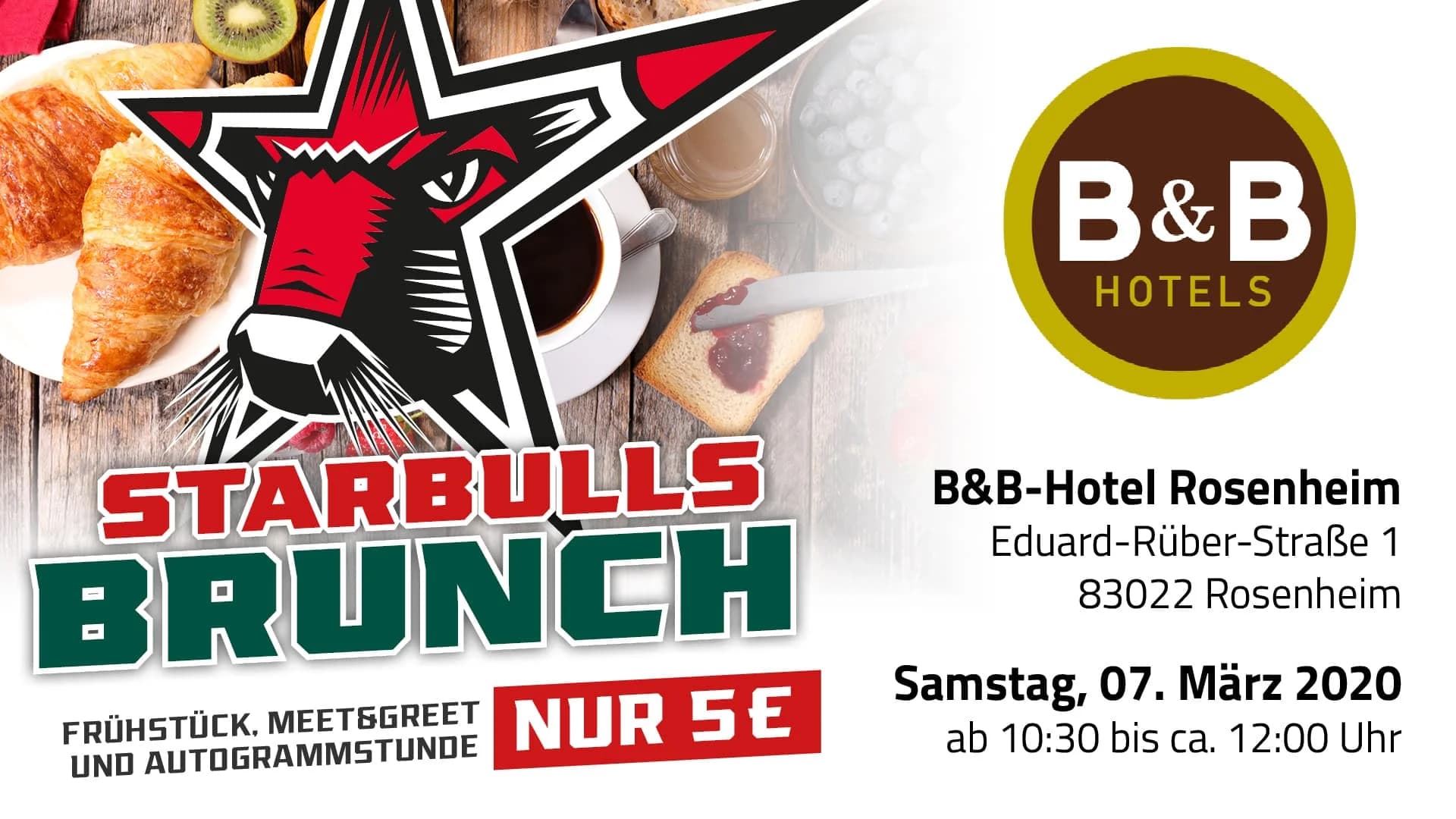 Starbulls „Meet and Greet Brunch“ im B&B Hotel Rosenheim