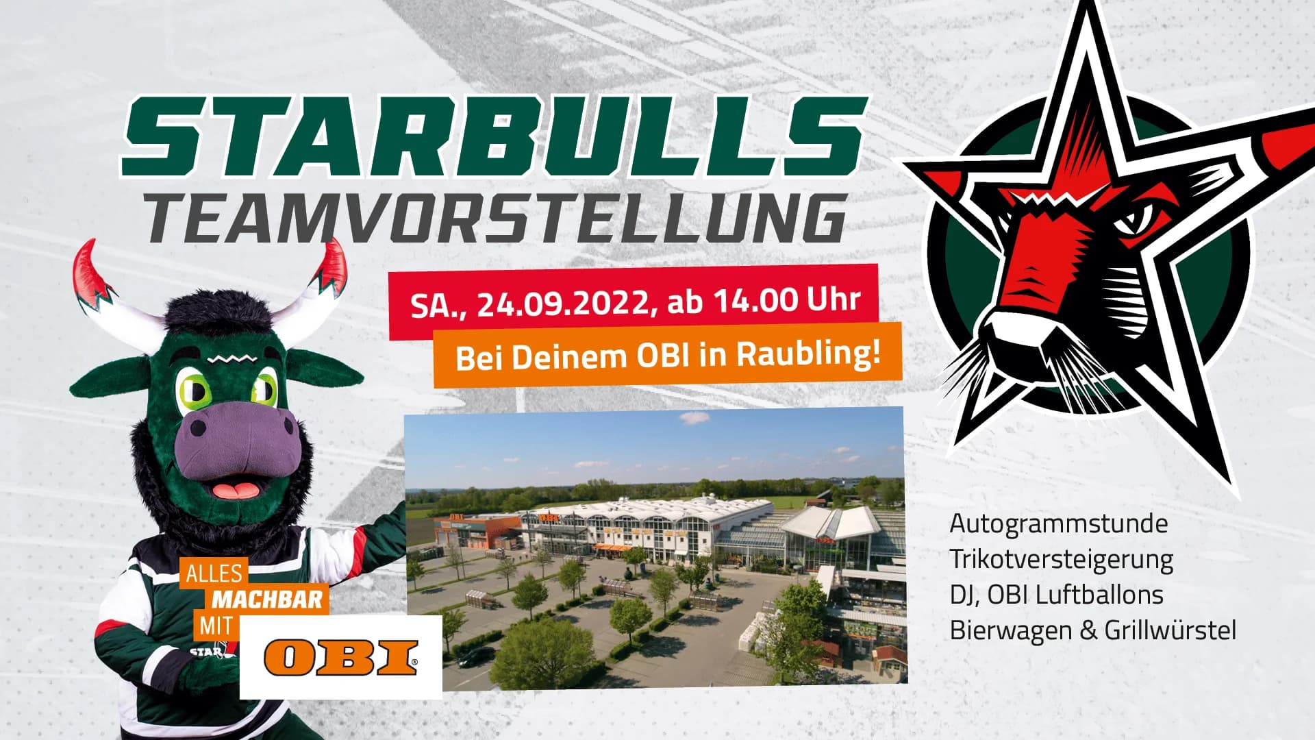 Teamvorstellung am 24.09. bei OBI Raubling