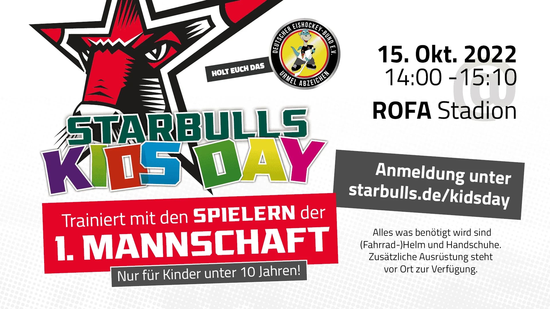 Starbulls KidsDay am 15. Oktober