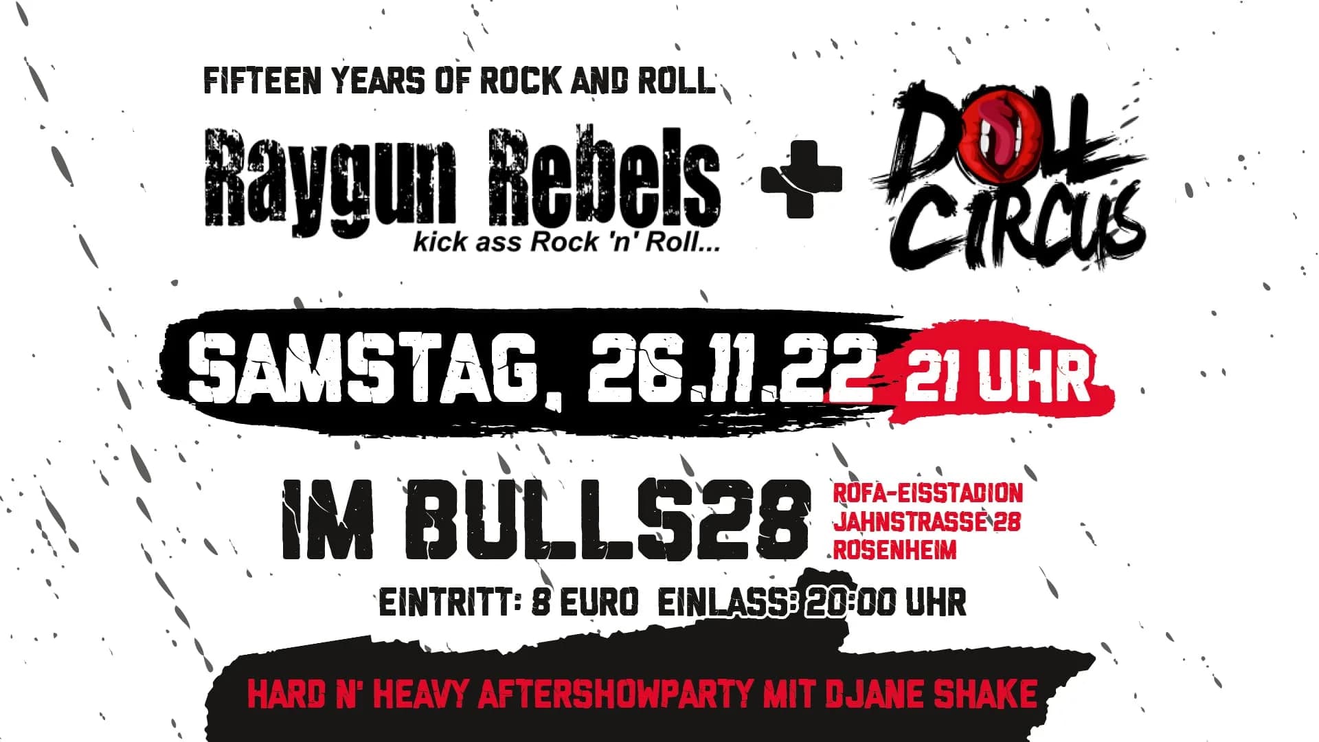 15 Jahre Raygun Rebels: Konzert im Bulls28 im Eisstadion