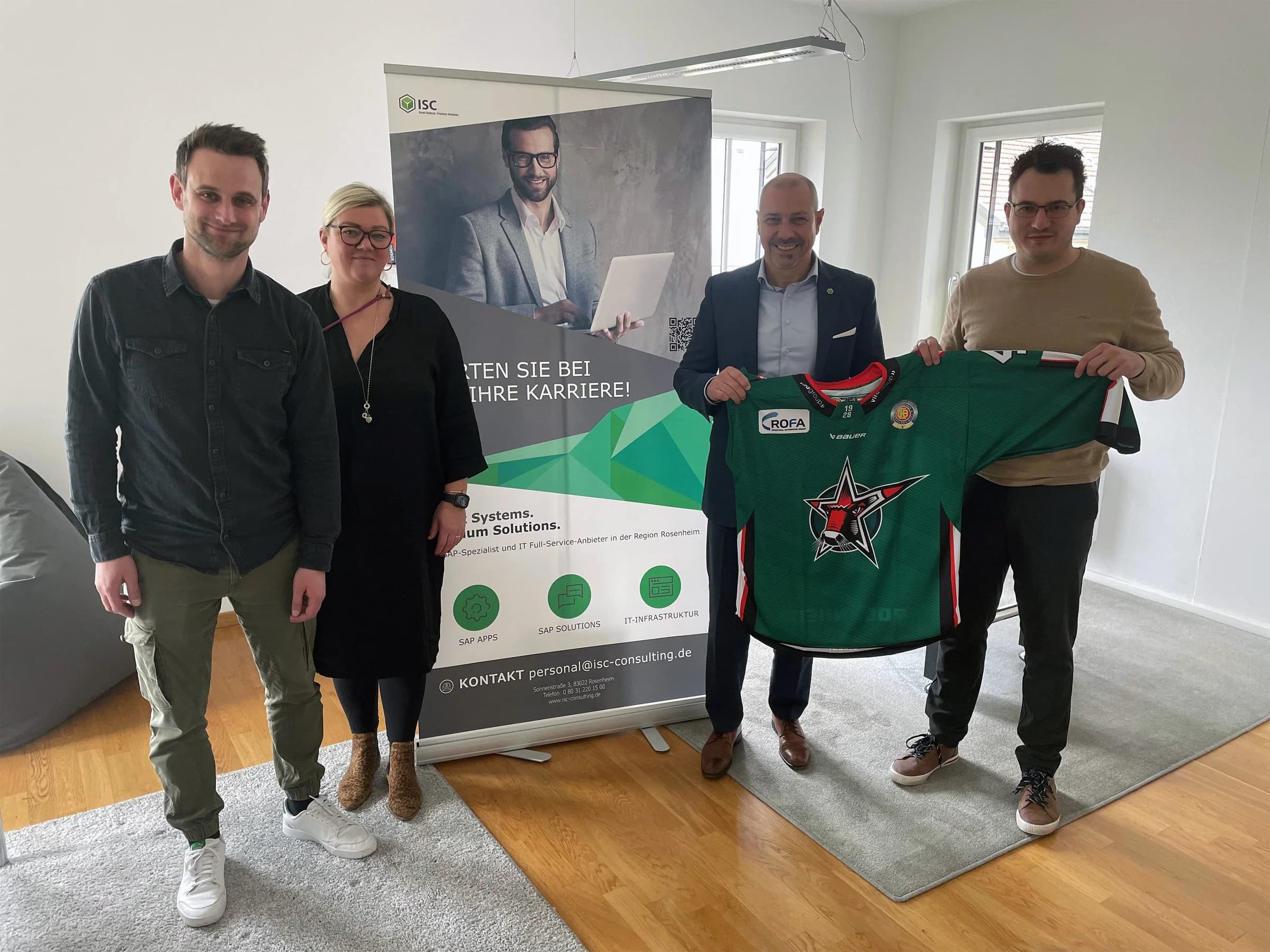 ISC AG & ISG GmbH bauen Business-Partnerschaft mit den Starbulls Rosenheim aus