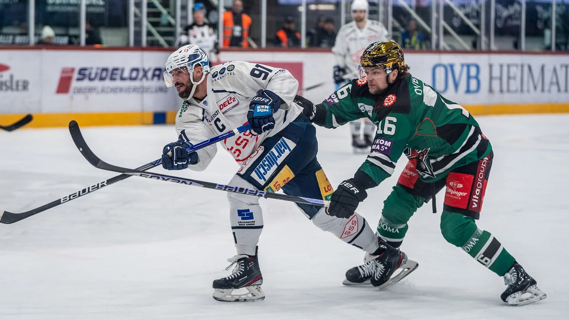 Kraftlose Starbulls unterliegen den Dresdner Eislöwen