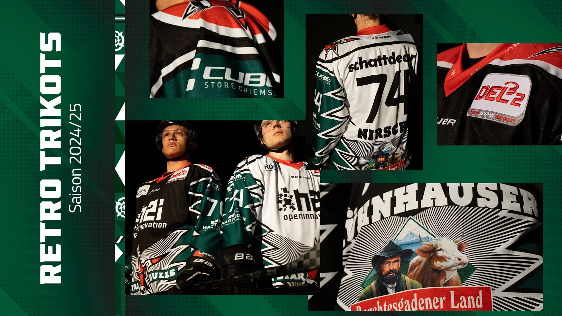 Neue Trikots der Starbulls Rosenheim für ein besonderes Derby am 1. November gegen den EV Landshut
